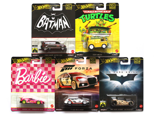 HDX63 955E Set 1:64 Hotwheels model car set of 5