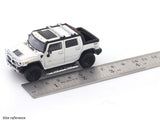 Hummer H2 Pickup White 1:64 Lulu Model diecast scale model car