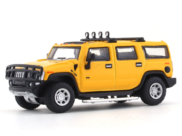 Hummer H2 Yellow 1:64 JKM diecast scale model car miniature