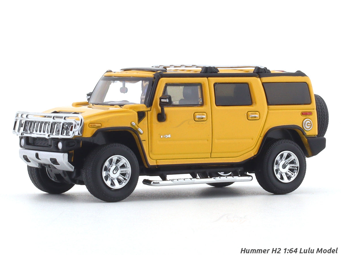 HUMMER イエロー ミニカー Hummer H2 Yellow 1:64 Lulu Model diecast scale model car | Scale