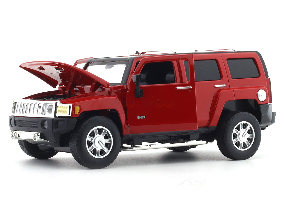 【超希少】hummer 2003年モデル　赤&青セット1/24スケール Hummer-H3-red-1-24-MSZ-diecast