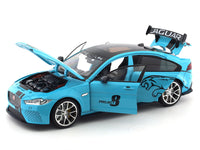 Jaguar XE SV Project 8 blue 1:18 QY Toys diecast scale model car