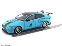 Jaguar XE SV Project 8 blue 1:18 QY Toys diecast scale model car