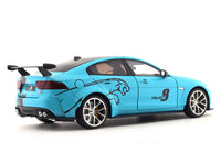 Jaguar XE SV Project 8 blue 1:18 QY Toys diecast scale model car