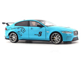 Jaguar XE SV Project 8 blue 1:18 QY Toys diecast scale model car