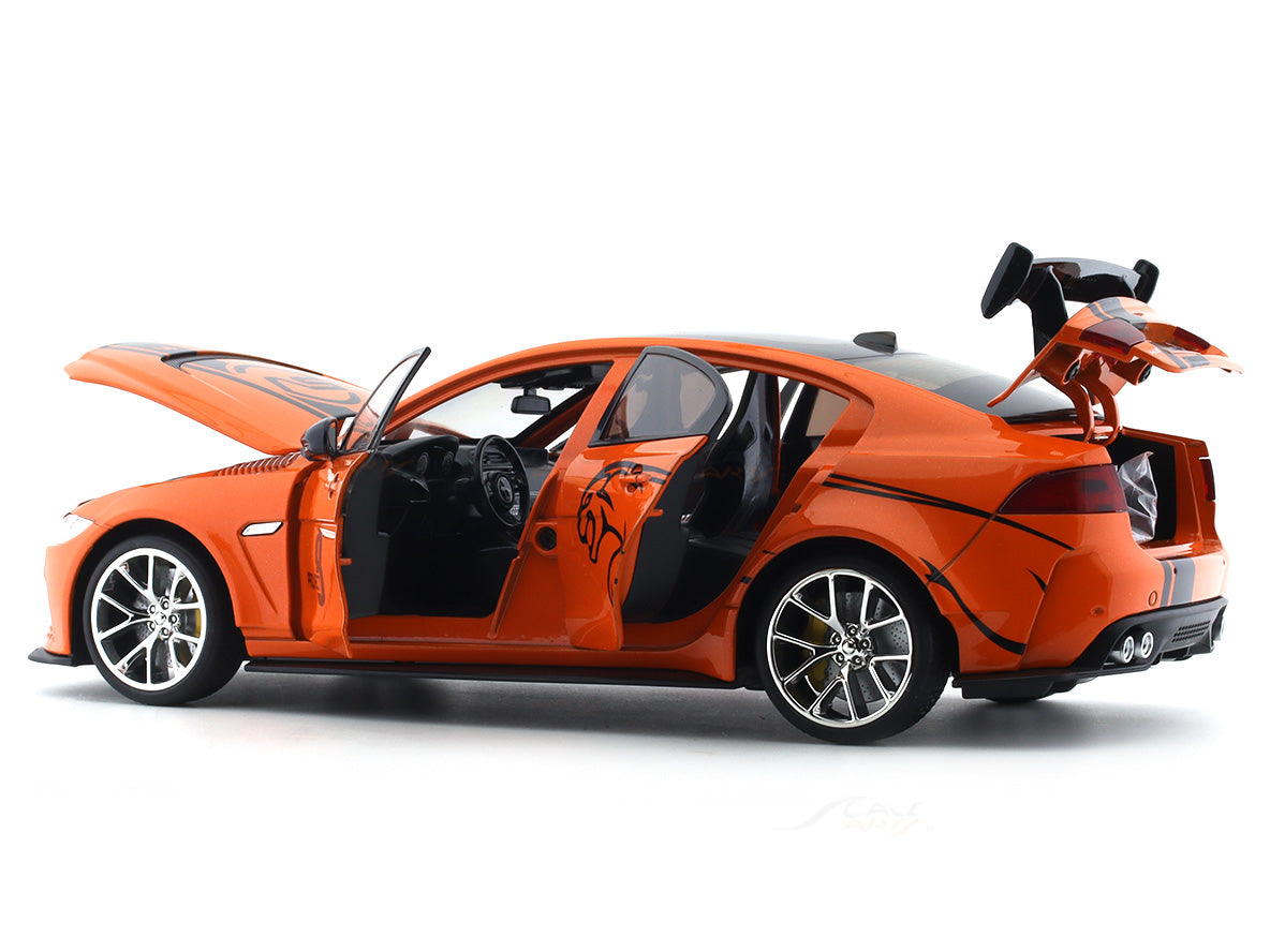 QY Toys 1/24 - Jaguar XE SV Project 8 Orange Diecast Scale QY Toys 1/24 - Jaguar XE SV Project 8 Orange Diecast Scale