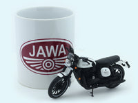 Coffee Mug & Jawa 42 White 1:18 Maisto licensed diecast scale model bike collectible