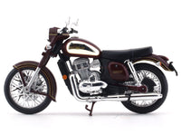 Jawa Classic Maroon with coffee mug 1:18 Maisto diecast Scale model bike