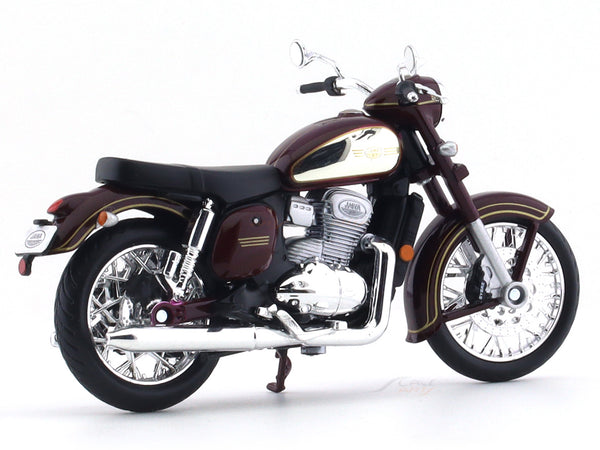 Jawa Classic Maroon 1:18 Maisto diecast Scale model bike | Scale Arts India