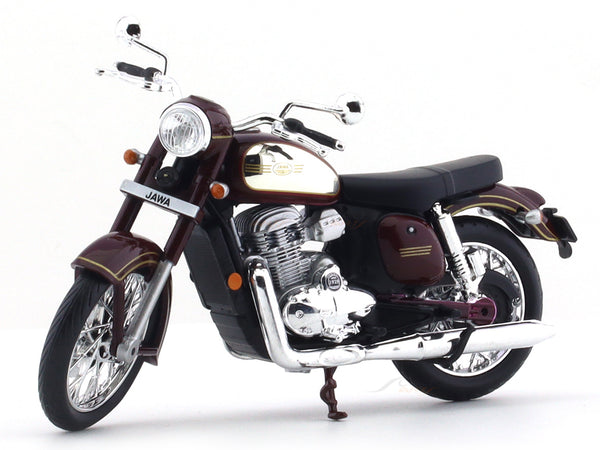 Jawa Classic Maroon 1:18 Maisto diecast Scale model bike | Scale Arts India