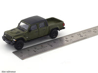 Jeep Rubicon Gladiator Pickup green 1:64 JKM diecast scale model car miniature