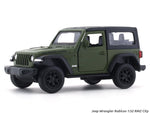 Jeep Wrangler Rubicon matte green 1:32 RMZ City 5 inch pullback diecast scale model car