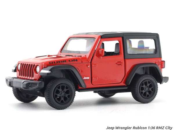 Jeep Wrangler Rubicon red 1:32 RMZ City licensed pull back car scale model