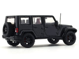 Jeep Wrangler black with figure 1:64 Time Micro diecast scale model car