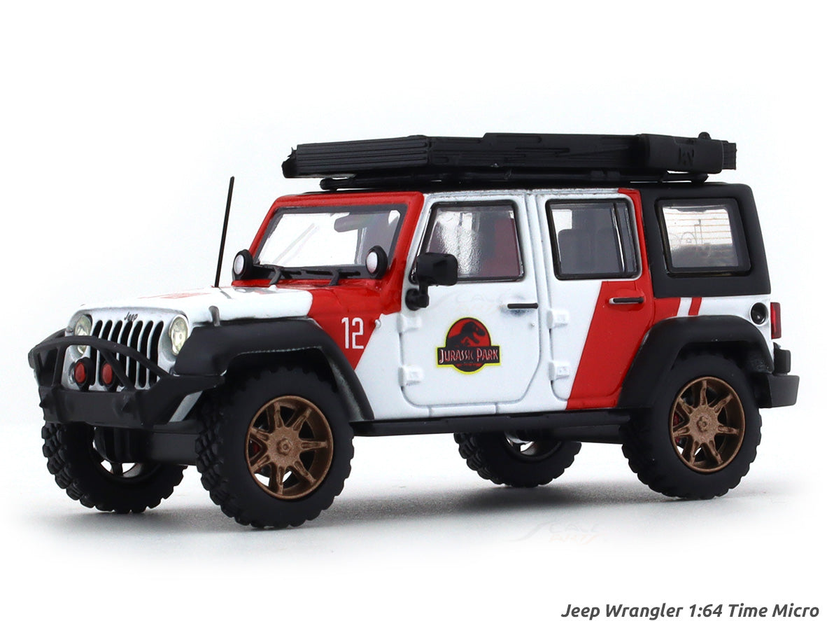 Jeep Wrangler Jurassic Park White 1 64 Time Micro Diecast Scale Model jeep-wrangler-jurassic-park-white-1-64-time-micro-diecast-scale-model