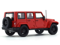 Jeep Wrangler red with figure 1:64 Time Micro diecast scale model car