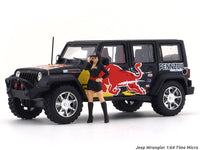 Jeep Wrangler Redbull with figure 1:64 Time Micro diecast scale model car