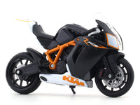 KTM 1190 RC8 R black 1:18 Bburago diecast scale model bike collectible