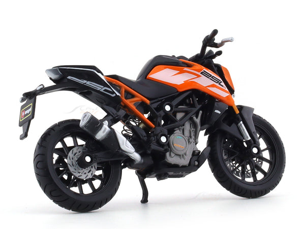 KTM 250 Duke orange 1:18 Bburago diecast scale model bike collectible ...