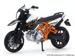 KTM 990 Supermoto R White 1:18 Bburago diecast scale model bike collectible