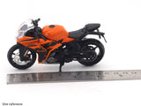 KTM RC390 Orange 1:18 Maisto licensed diecast scale model bike collectible