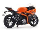 KTM RC390 Orange 1:18 Maisto licensed diecast scale model bike collectible