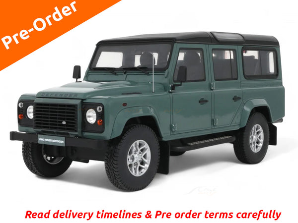 Pre Order : Land-Rover Defender 3 Station Wagon Green 1:18 GT Spirit resin scale model car collectible