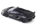 Lamborghini Aventador LP700-4 GT Black 1:64 licensed diecast scale model car miniature