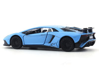 Lamborghini Aventador LP750-4 matte blue 1:32 RMZ City 5 inch pullback diecast scale model car