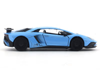 Lamborghini Aventador LP750-4 matte blue 1:32 RMZ City 5 inch pullback diecast scale model car