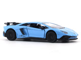 Lamborghini Aventador LP750-4 matte blue 1:32 RMZ City 5 inch pullback diecast scale model car