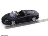 Lamborghini Aventador Roadster matte black 1:24 Maisto licensed diecast Scale Model car collectible