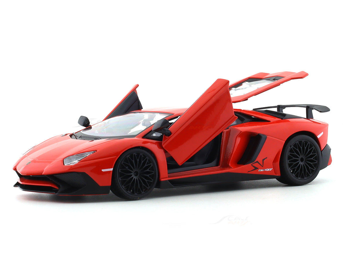 Lamborghini Aventador SV Coupe red 1:24 Bburago licensed diecast Scale  Model car