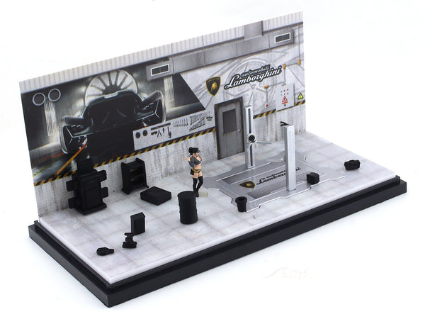 Lamborghini Garage Diorama set 1:64 More Art scale model diorama