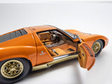 PreOrder : Lamborghini Miura P400 Orange / Gold 1:18 Kyosho diecast scale model car