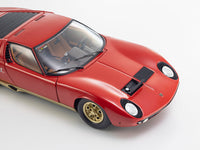 PreOrder : Lamborghini Miura P400 Red/Gold 1:18 Kyosho diecast scale model car