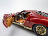 PreOrder : Lamborghini Miura P400 Red/Gold 1:18 Kyosho diecast scale model car