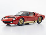 PreOrder : Lamborghini Miura P400 Red/Gold 1:18 Kyosho diecast scale model car