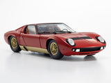 PreOrder : Lamborghini Miura P400 Red/Gold 1:18 Kyosho diecast scale model car