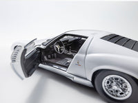 PreOrder : Lamborghini Miura P400 White / Silver 1:18 Kyosho diecast scale model car