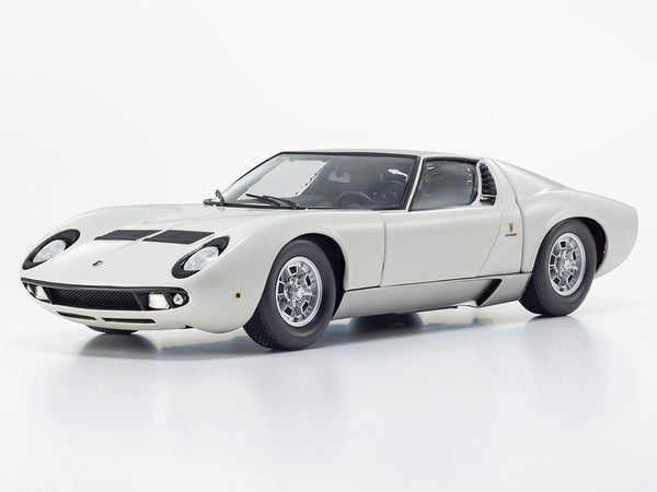 PreOrder : Lamborghini Miura P400 White / Silver 1:18 Kyosho diecast scale model car