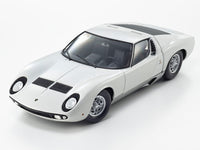 PreOrder : Lamborghini Miura P400 White / Silver 1:18 Kyosho diecast scale model car