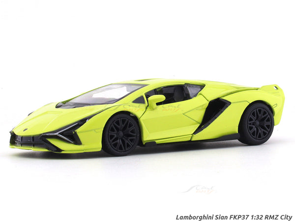 Lamborghini Sian FKP37 green 1:32 RMZ City pull back car scale model