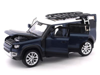 Land Rover Defender 110 Blue 1:18 QY Toys diecast scale model car