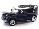 Land Rover Defender 110 Blue 1:18 QY Toys diecast scale model car