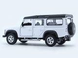 Land Rover Defender 110 white 1:32 RMZ City pullback diecast scale model car