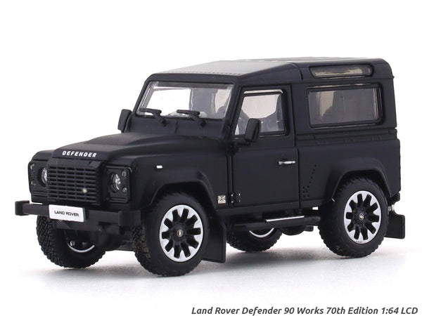 Land Rover Defender 90 Works 70th Edition matte black 1:64 LCD Models ...