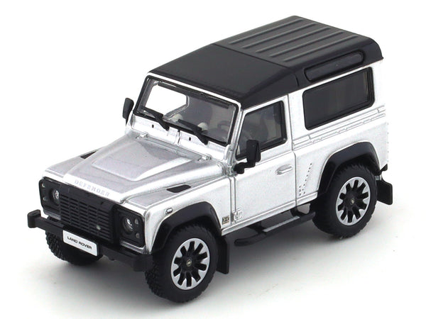 Land Rover Defender 90 Works 70th Edition silver 1:64 LCD Models ...