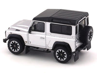 Land Rover Defender 90 Works 70th Edition silver 1:64 LCD Models diecast scale model car miniature