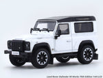 Land-Rover-Defender-90-Works-70th-Edition-white-1-64-LCD-diecast-scale-model-miniature-car-